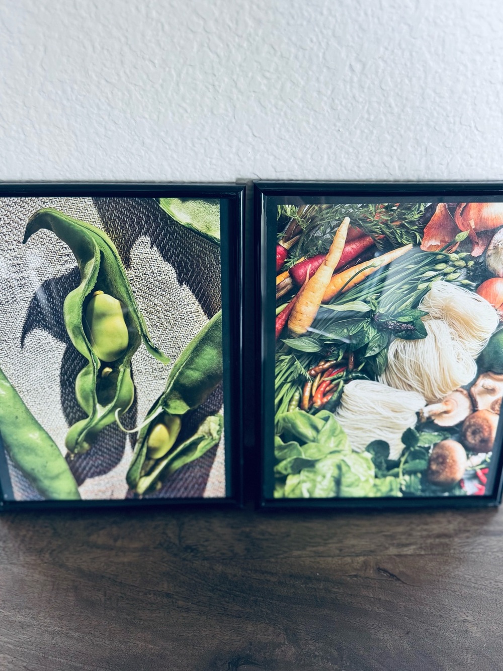 Framed Kitchen Organic Vegetables Wall Art